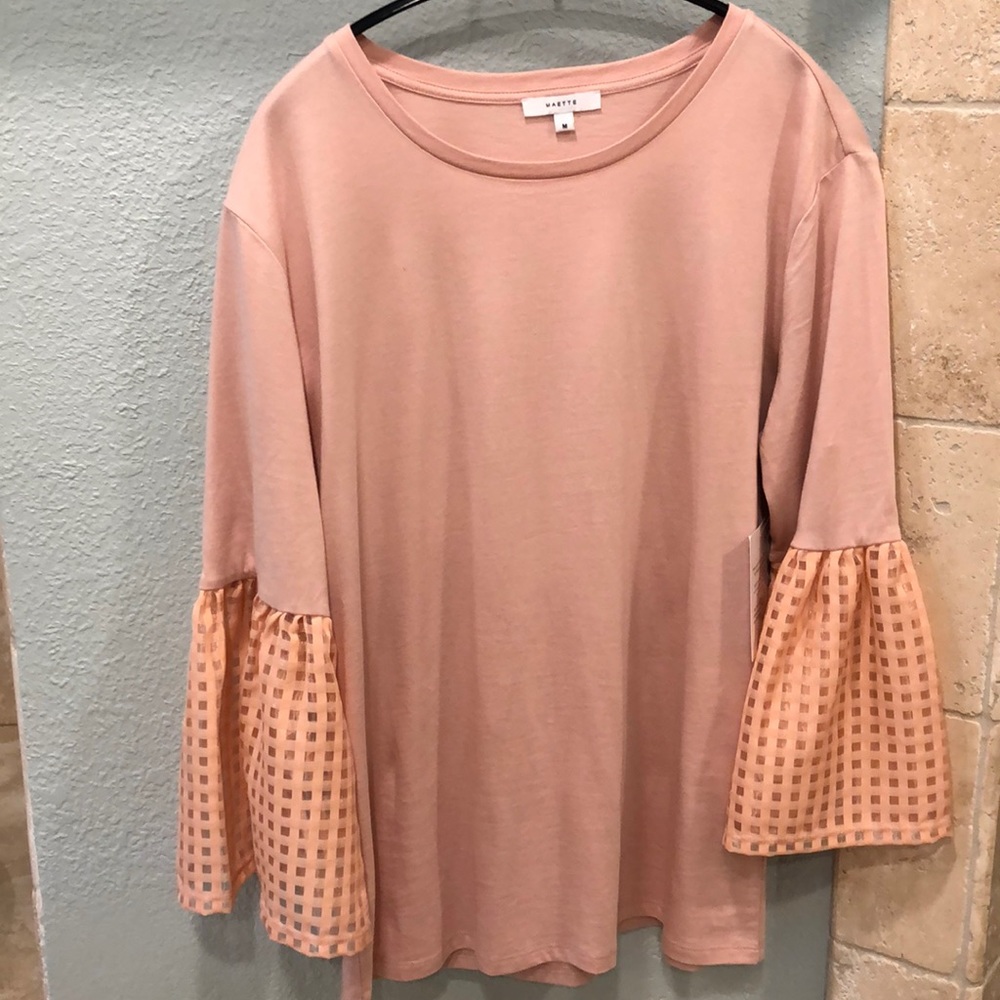 NWT Maette by Stella & Dot shirt w/ bell sleeves.